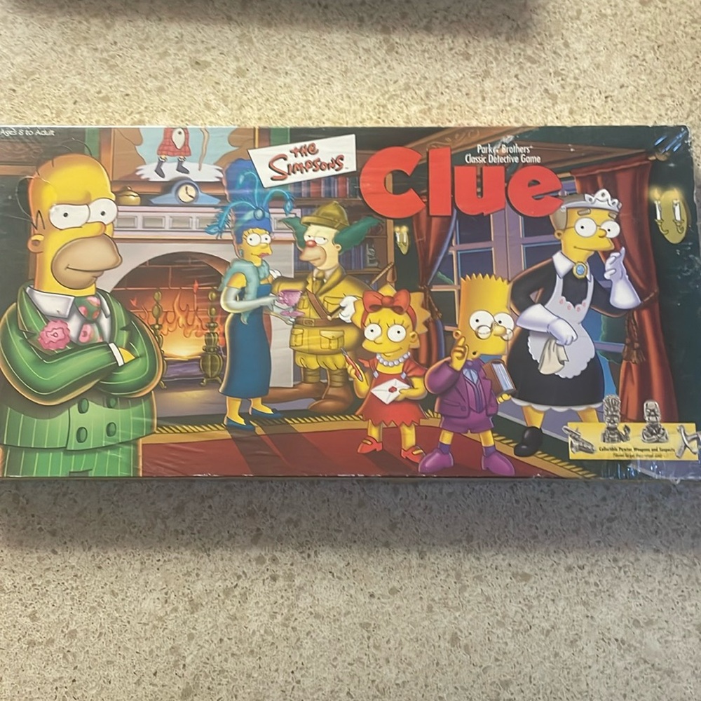 The Simpsons Clue Board Game Collectible